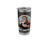 Funny Bigfoot Coffee Lover Oh Dont Mind Me Stainless Steel Insulated Tumbler