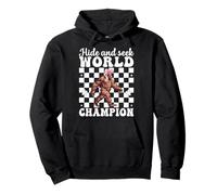 Funny Bigfoot Girl Mom Hide And Seek World Champion Pullover Hoodie