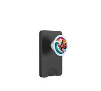 Funny Bigfoot Hawaiian Surfing wave Tropical Beach Surfer PopSockets PopWallet for MagSafe