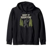 Funny Bigfoot Keep it Squatchy Squatch Zip Hoodie