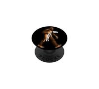 Funny Bigfoot Orange Cat Meme Art Illustration PopSockets Adhesive PopGrip