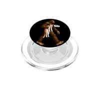 Funny Bigfoot Orange Cat Meme Art Illustration PopSockets PopGrip for MagSafe