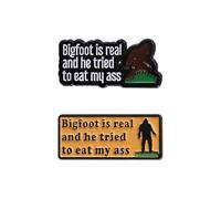 Funny Bigfoot Quote Brooch Pins Blouse Pins Alloy Lapel Pin Badge Set with “Bigfoot Is Real” Text Design Retro Enamel Style Humor Accessories for Jackets Shirts Backpacks Party Decoration
