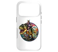 Funny Bigfoot Riding Dinosaur T-Rex: Hilarious Sasquatch Case for iPhone 17 Pro