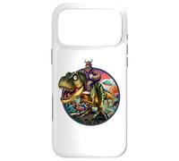 Funny Bigfoot Riding Dinosaur T-Rex: Hilarious Sasquatch Case for iPhone 17 Pro Max