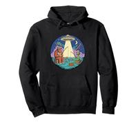 Funny Bigfoot Sasquatch Alien Fishing Outdoors Lake River Pullover Hoodie