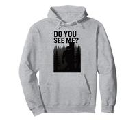 Funny Bigfoot Sasquatch Forest Silhouette Hidden Cryptid Fun Pullover Hoodie