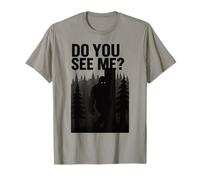 Funny Bigfoot Sasquatch Forest Silhouette Hidden Cryptid Fun T-Shirt