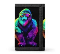 Funny Bigfoot Sasquatch Funny Slim Trifold Wallet for Men Front Pocket Purse with Credit Card Holder