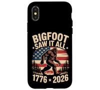 Funny Bigfoot Saw It All 1776 2026 America 250th Anniversary Case for iPhone X/XS