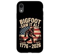 Funny Bigfoot Saw It All 1776 2026 America 250th Anniversary Case for iPhone XR