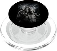 Funny Bigfoot Selfie Rock On UFO Sasquatch PopSockets PopGrip for MagSafe