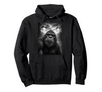 Funny Bigfoot Selfie UFOs Sasquatch Meme Pullover Hoodie