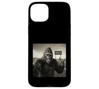 Funny Bigfoot Selfie UFOs UAP Encounter Area 51 Visitor Case for iPhone 15 Plus