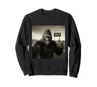 Funny Bigfoot Selfie UFOs UAP Encounter Area 51 Visitor Sweatshirt