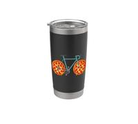 Funny Bike Pizza Wheels | Cycling Lover Stainless Steel Insulated Tumbler