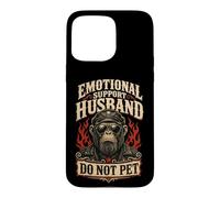 Funny Biker Gorilla Husband Humor Portrait Graphic Emotional Case for iPhone 15 Pro Max