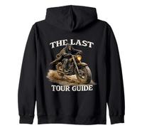 Funny Biker Saying for the old Man The last tour guide biker Zip Hoodie