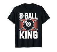 Funny Billiards 8-Ball King Pool Player T-Shirt
