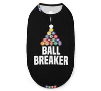 Funny Billiards Ball Breaker Pets Shirt Vest Cute Dog Tank Top Soft Sleeveless T-Shirt for Puppy Kitty Cats L