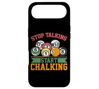 Funny Billiards Joke Quote - Stop Talking Start Chalking Case for iPhone Air