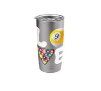 Funny Billiards Love Art Billiards Playing Pool Players Love Stainless Steel Insulated Tumbler