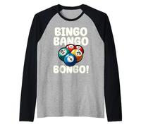 Funny Bingo Bango Bongo Fun Game Night Raglan Baseball Tee