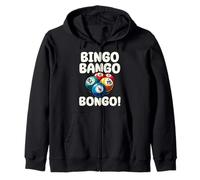 Funny Bingo Bango Bongo Fun Game Night Zip Hoodie