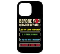 Funny Bingo Caller Before you Question My Call Bingo Night Case for iPhone 14 Pro Max