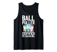 Funny Bingo Caller Funny Bingo Game Night Ball Puller Tank Top