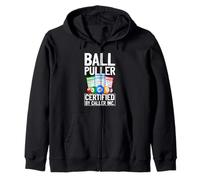 Funny Bingo Caller Funny Bingo Game Night Ball Puller Zip Hoodie