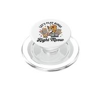 Funny Bingo Cat Lover Bingo Player Let's Play Bingo Right PopSockets PopGrip for MagSafe