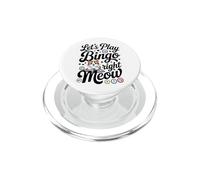 Funny Bingo Cat Lover Bingo Player Let's Play Bingo Right PopSockets PopGrip for MagSafe