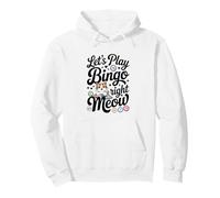 Funny Bingo Cat Lover Bingo Player Let's Play Bingo Right Pullover Hoodie