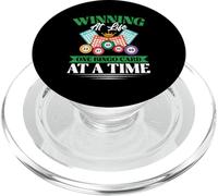 Funny Bingo Gambling Design Winning At Life One Bingo Card PopSockets PopGrip for MagSafe
