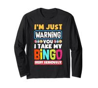 Funny Bingo Lottery Game Night Apparel Favorite Gambling Long Sleeve T-Shirt