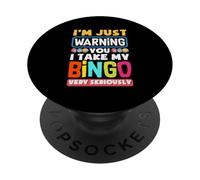Funny Bingo Lottery Game Night Apparel Favorite Gambling PopSockets Adhesive PopGrip