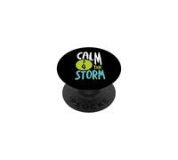Funny BINGO pun Calm B4 the storm PopSockets Adhesive PopGrip