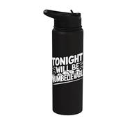 Funny Bingo Pun - Tonight Will Be Numbelievable Stainless Steel Insulated Water Bottle