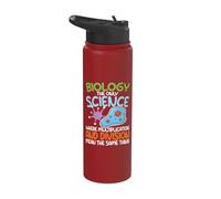 Funny Biology Quote Multiplication The Same Thing Stainless Steel Insulated Water Bottle
