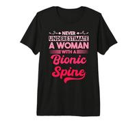 Funny Bionic Spine Surgery Recovery Back Spinal Fusion Premium T-Shirt