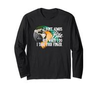 Funny Bird Macaw Parrot, I Don't Always bite Long Sleeve T-Shirt