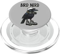 Funny Bird Nerd Watching American Crow Nature Art PopSockets PopGrip for MagSafe