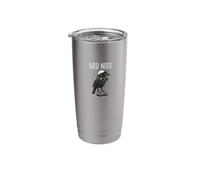Funny Bird Nerd Watching American Crow Nature Art Stainless Steel Insulated Tumbler