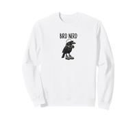 Funny Bird Nerd Watching American Crow Nature Art Sweatshirt