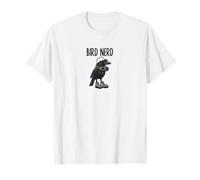 Funny Bird Nerd Watching American Crow Nature Art T-Shirt