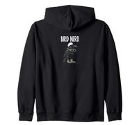 Funny Bird Nerd Watching American Crow Nature Art Zip Hoodie