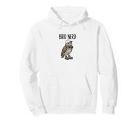 Funny Bird Nerd Watching Barred Owl Nature Art Pullover Hoodie
