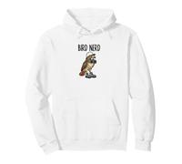 Funny Bird Nerd Watching Red-Tailed Hawk Nature Art Pullover Hoodie