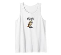 Funny Bird Nerd Watching Red-Tailed Hawk Nature Art Tank Top